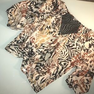 Animal print crop top