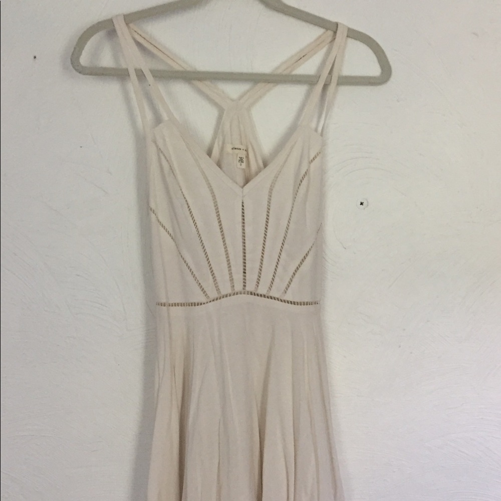 Silence + Noise White Skater Dress