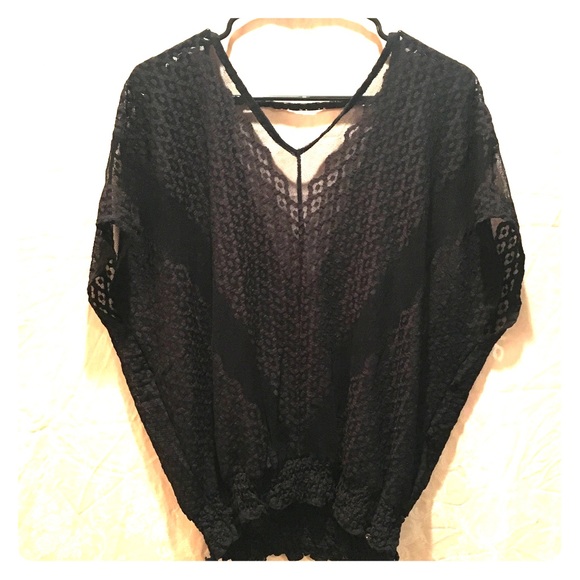 Flowy black Guess top - Picture 1 of 2