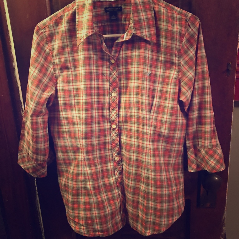 AE plaid shirt