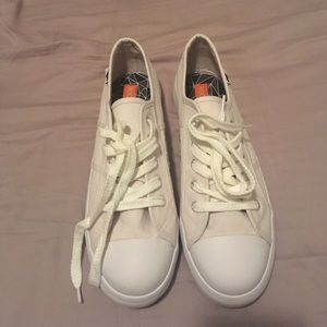 Casual white sneakers