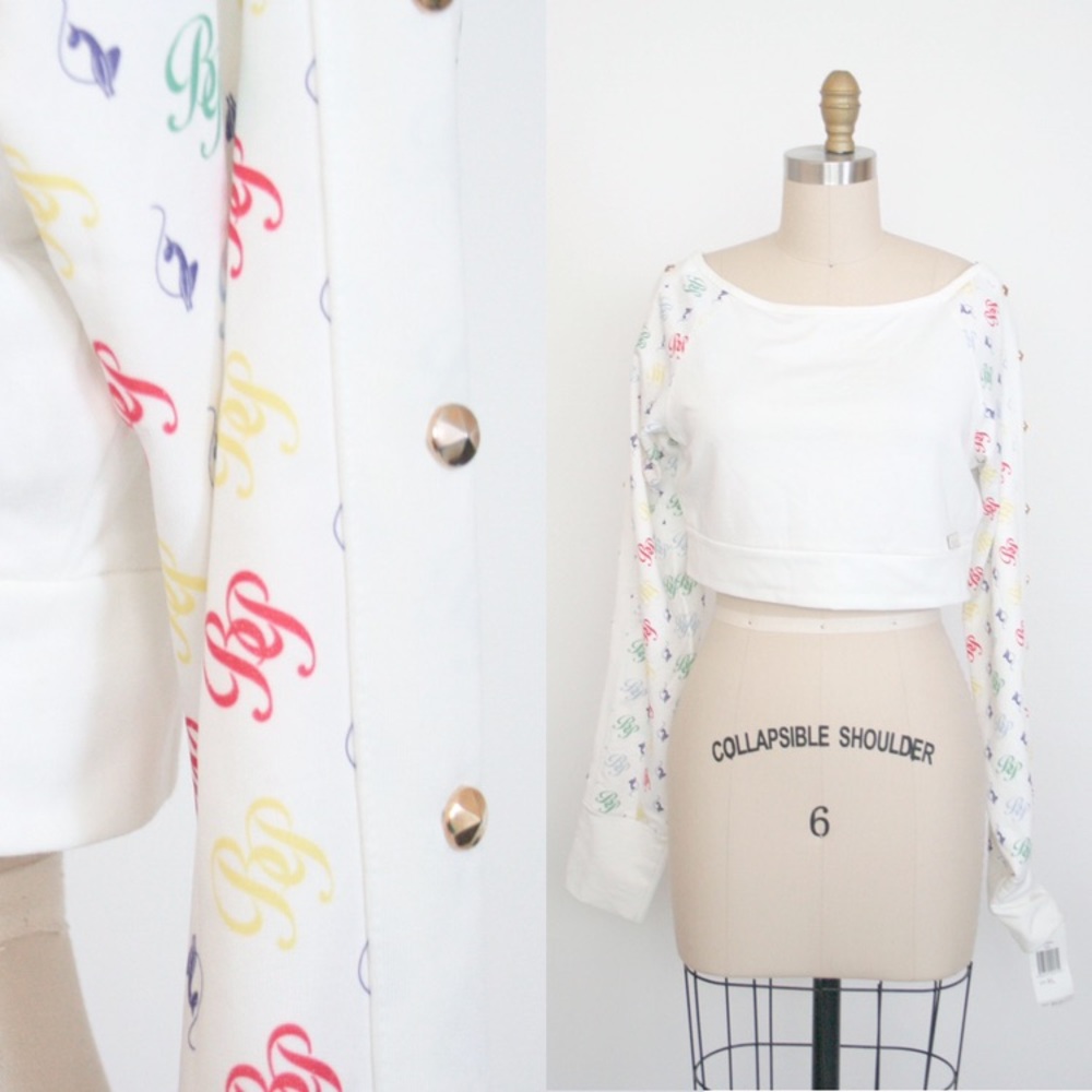 vtg baby phat long sleeve hip hop crop top ls