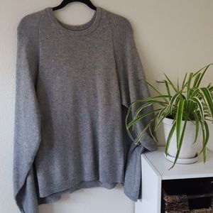 Calvin klein sweater cape grey knit scarf