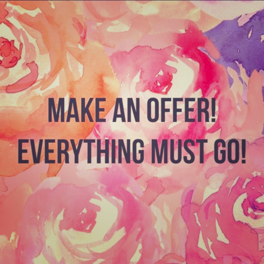 All reasonable offers accepted!