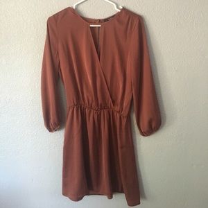 Burgundy dress