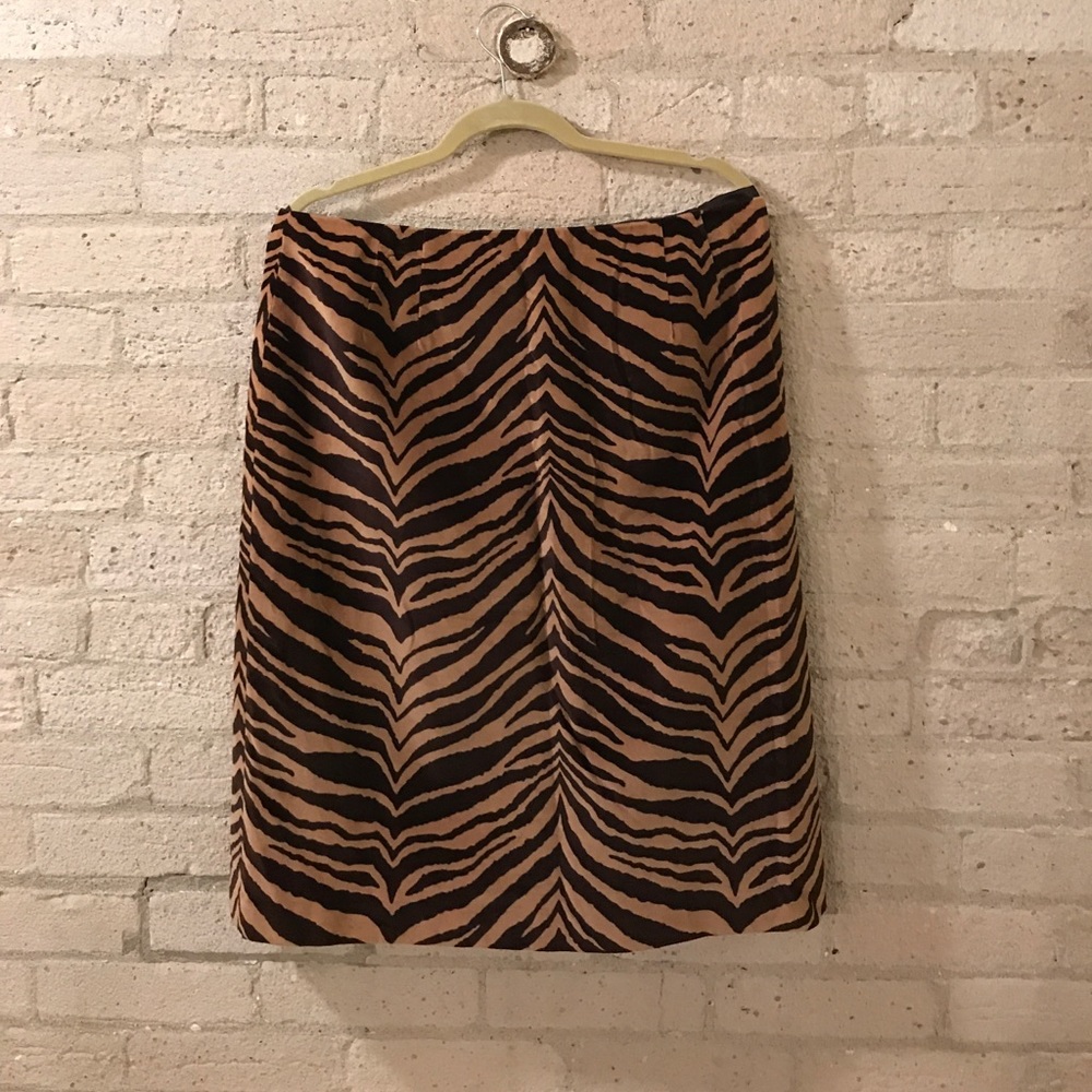 Talbots's Zebra Print Skirt