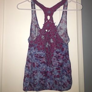 Floral racerback tank