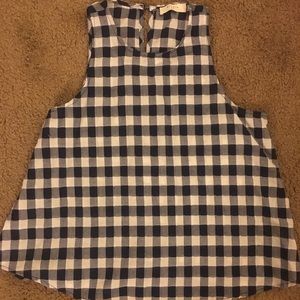 Checkered Flowy Tank