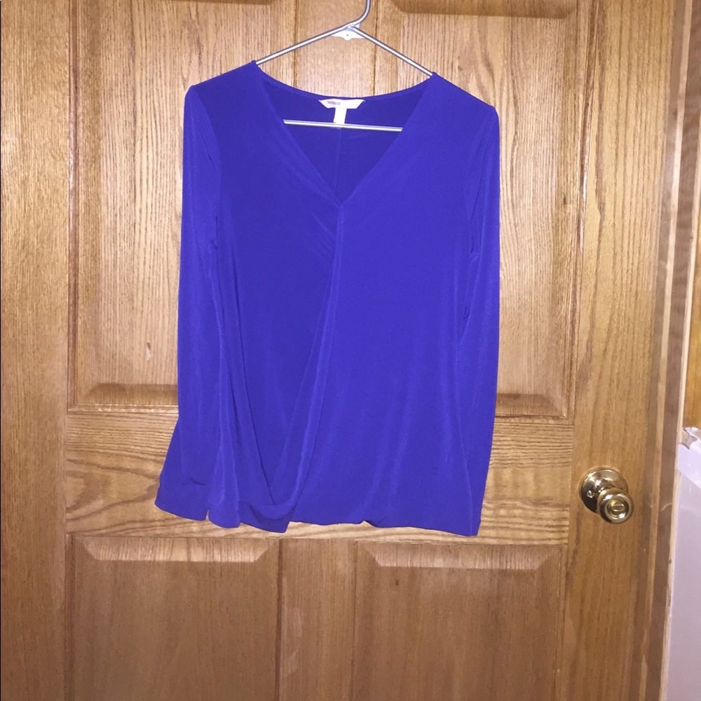 Royal blue long sleeve top