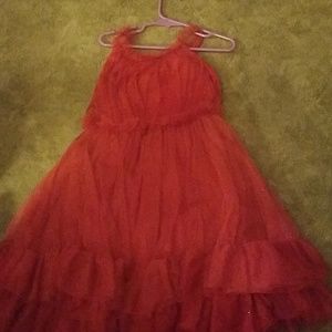 Cute red sparkly dress