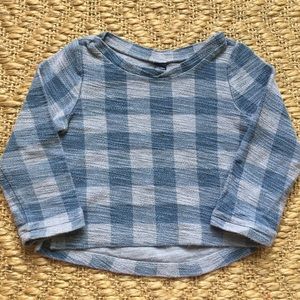 Baby Gap 3T Blue Plaid Sweater