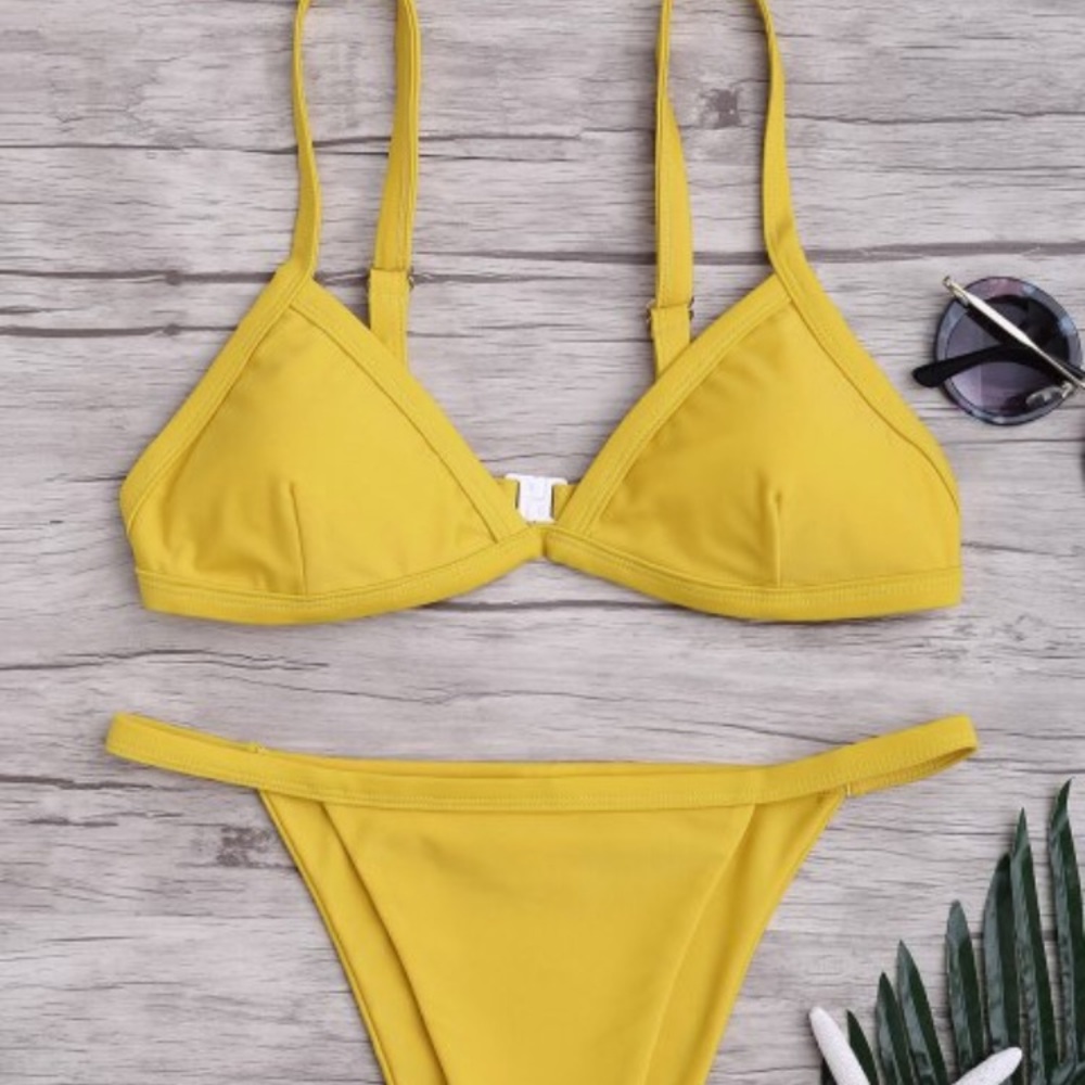 Yellow bikini