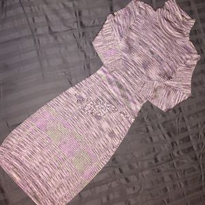 Mid length sweater dress