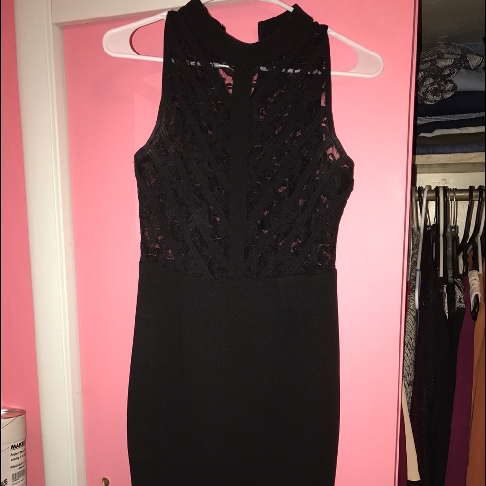 Black lace dress