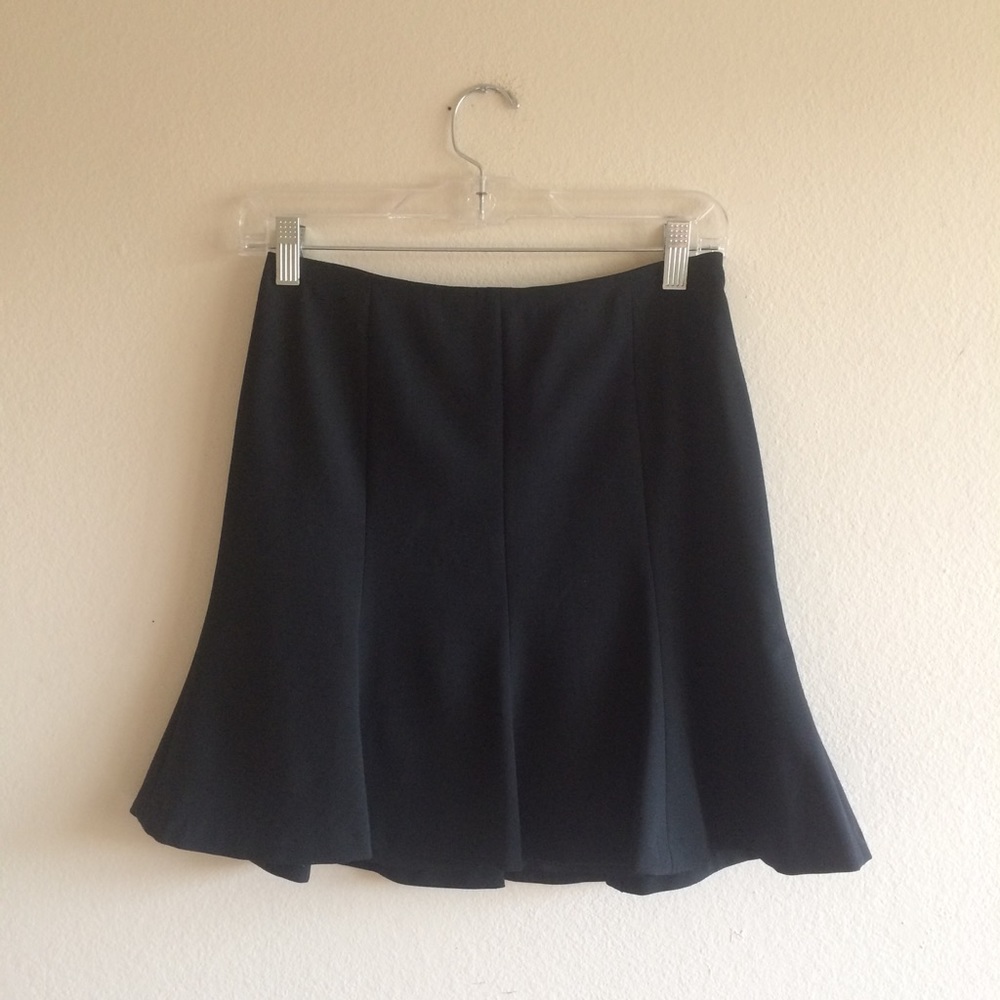 Express black pleated mini skirt