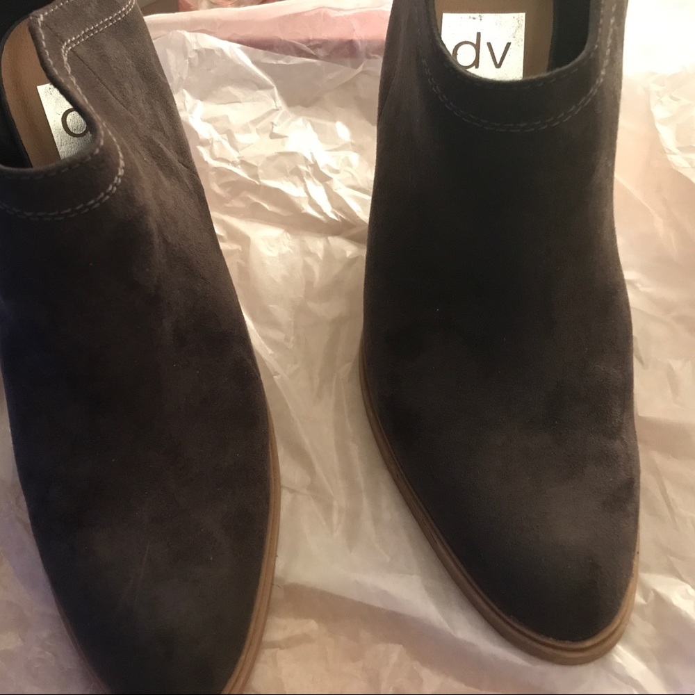 Beautiful suede boot mules