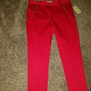 Red Michael Kors Pants