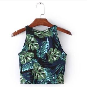 🆒American Apparel Tropical Crop Top