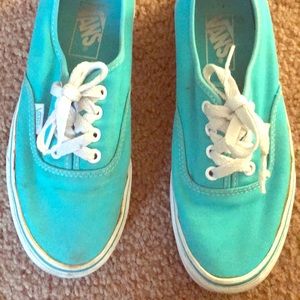 Turquoise Tiffany Blue Vans