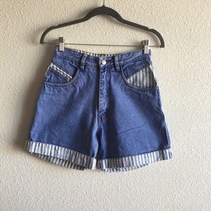 Vintage high waisted jean shorts