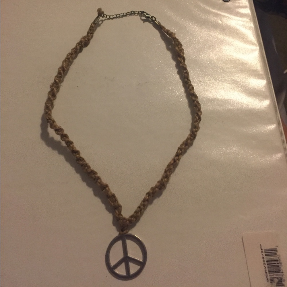 Peace sign necklace
