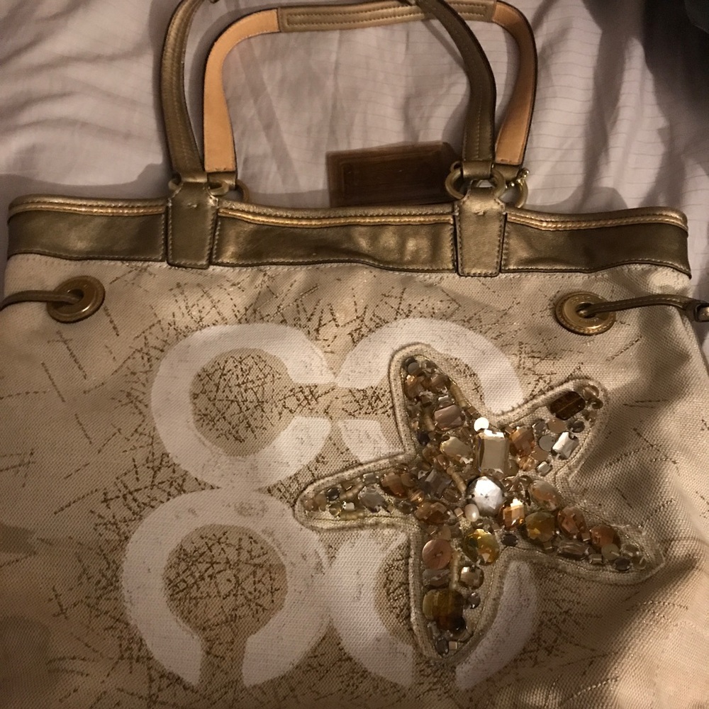 Coach summer beach bag
