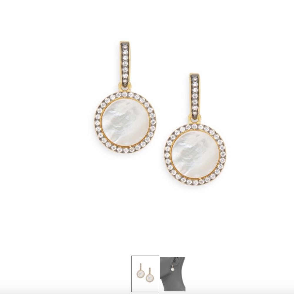 Freida Rothman Mother-of-Pearl Vermeil Earrings