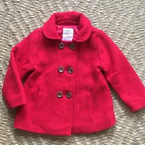 Old Navy 2T Red Peacoat - Gorgeous!!