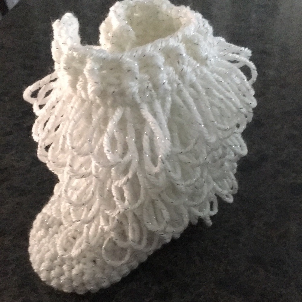💥Homemade crocheted slippers-can be made to order