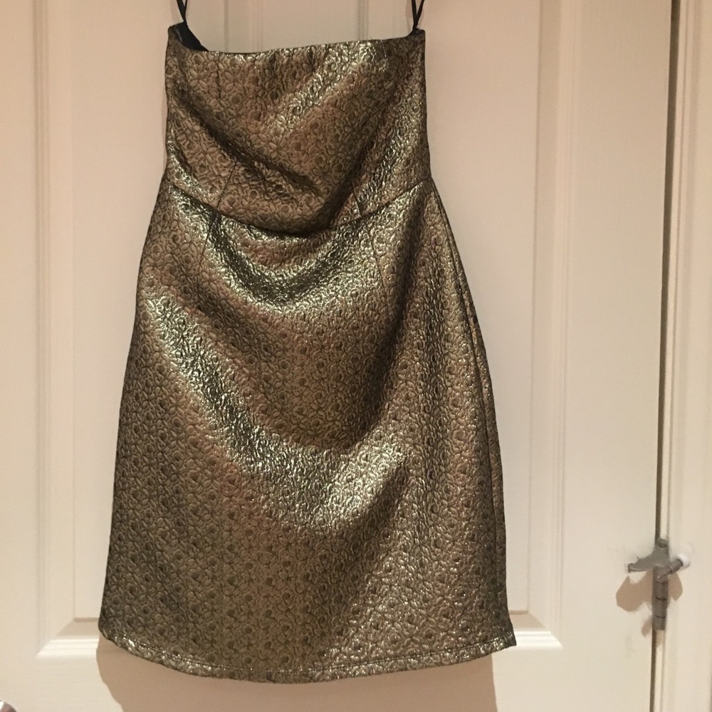 Gold and black party dress