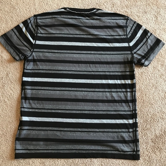 Route 66 Boys T Shirt Black/Gray Striped Shirt - Picture 8 of 8