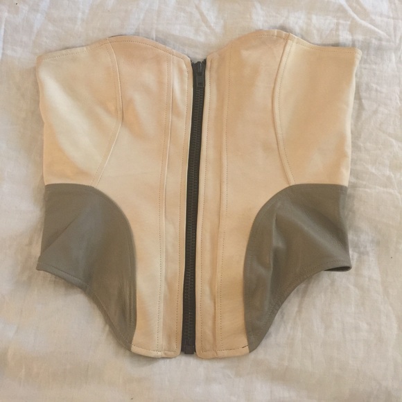 High Fashion Leather Bustier - Picture 1 of 5