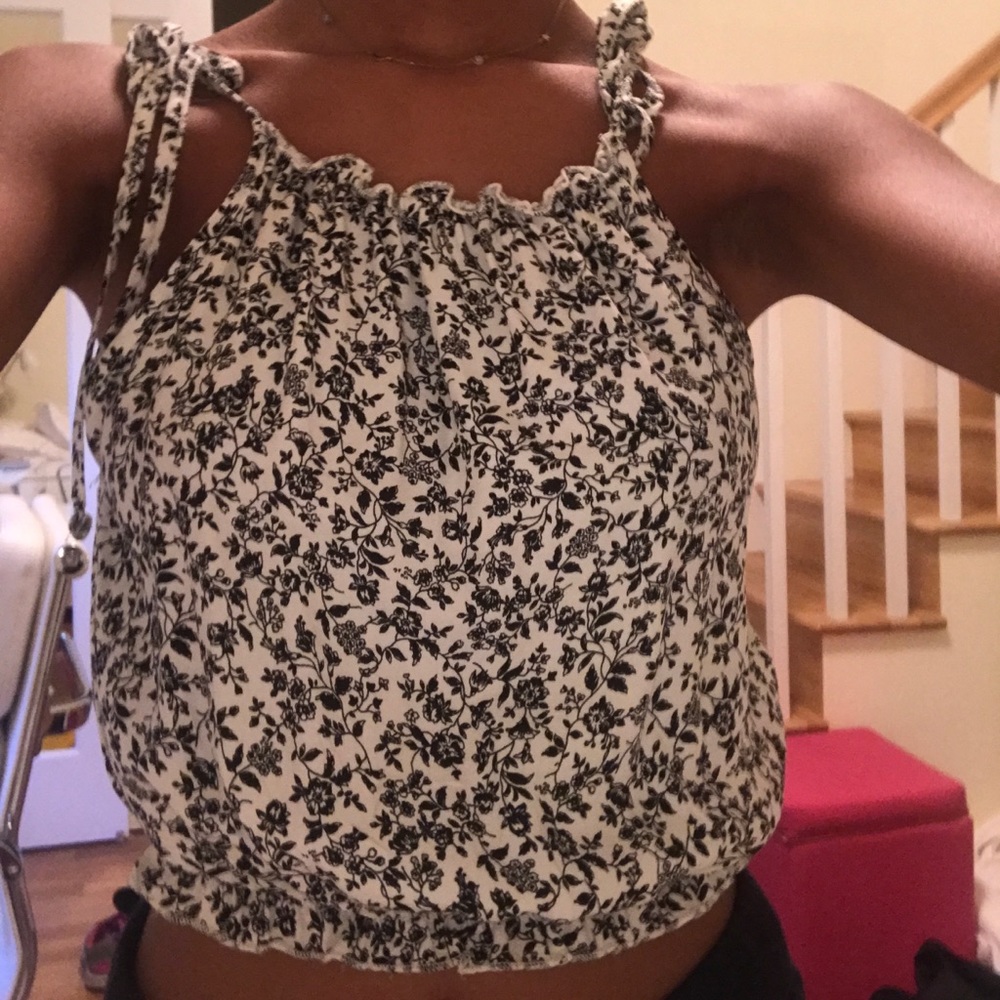 Floral brandy tank top