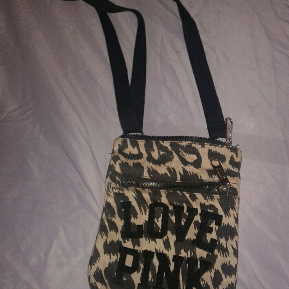 Leopard love pink bag