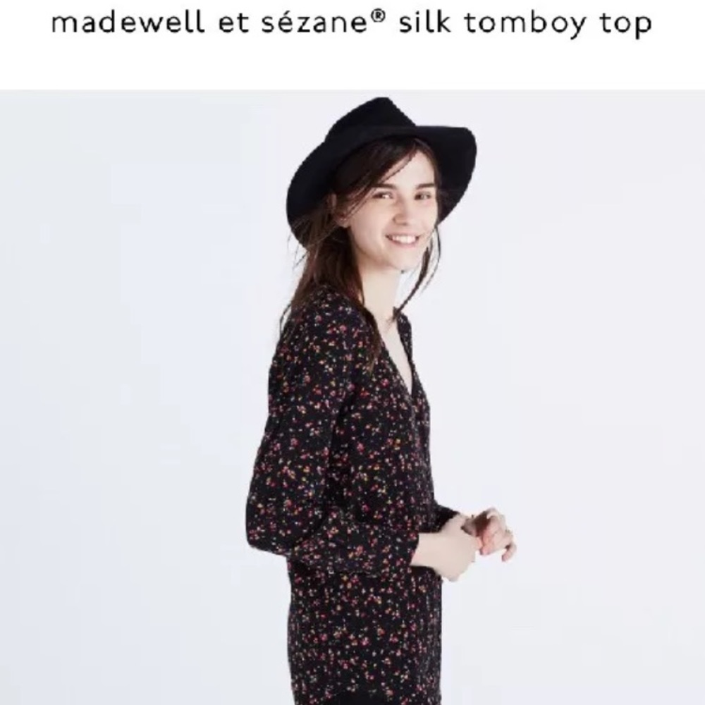 ISO: Madewell Sezane Sézane Elly Tomboy floral top