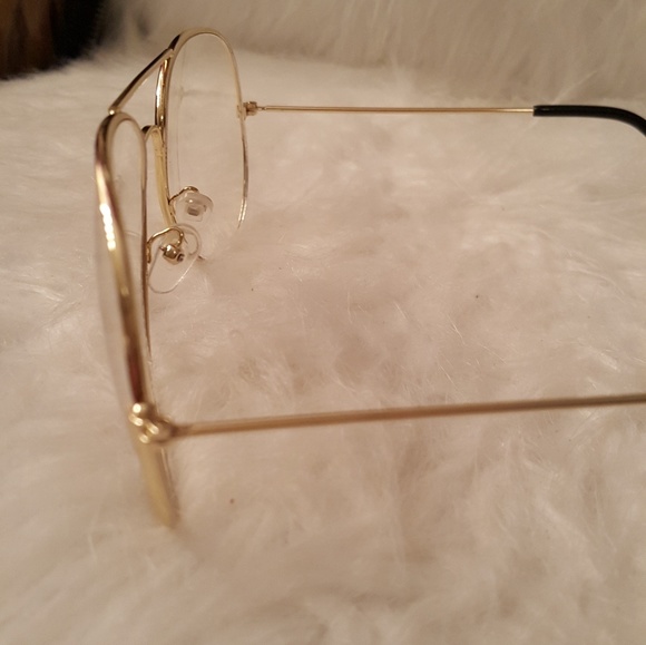 Aviator clear lenses and gold color frame - Picture 3 of 4