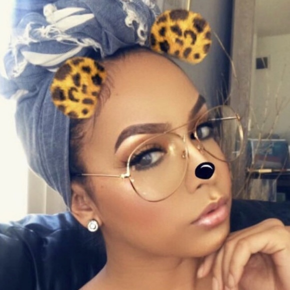 Aviator clear lenses and gold color frame - Picture 2 of 4