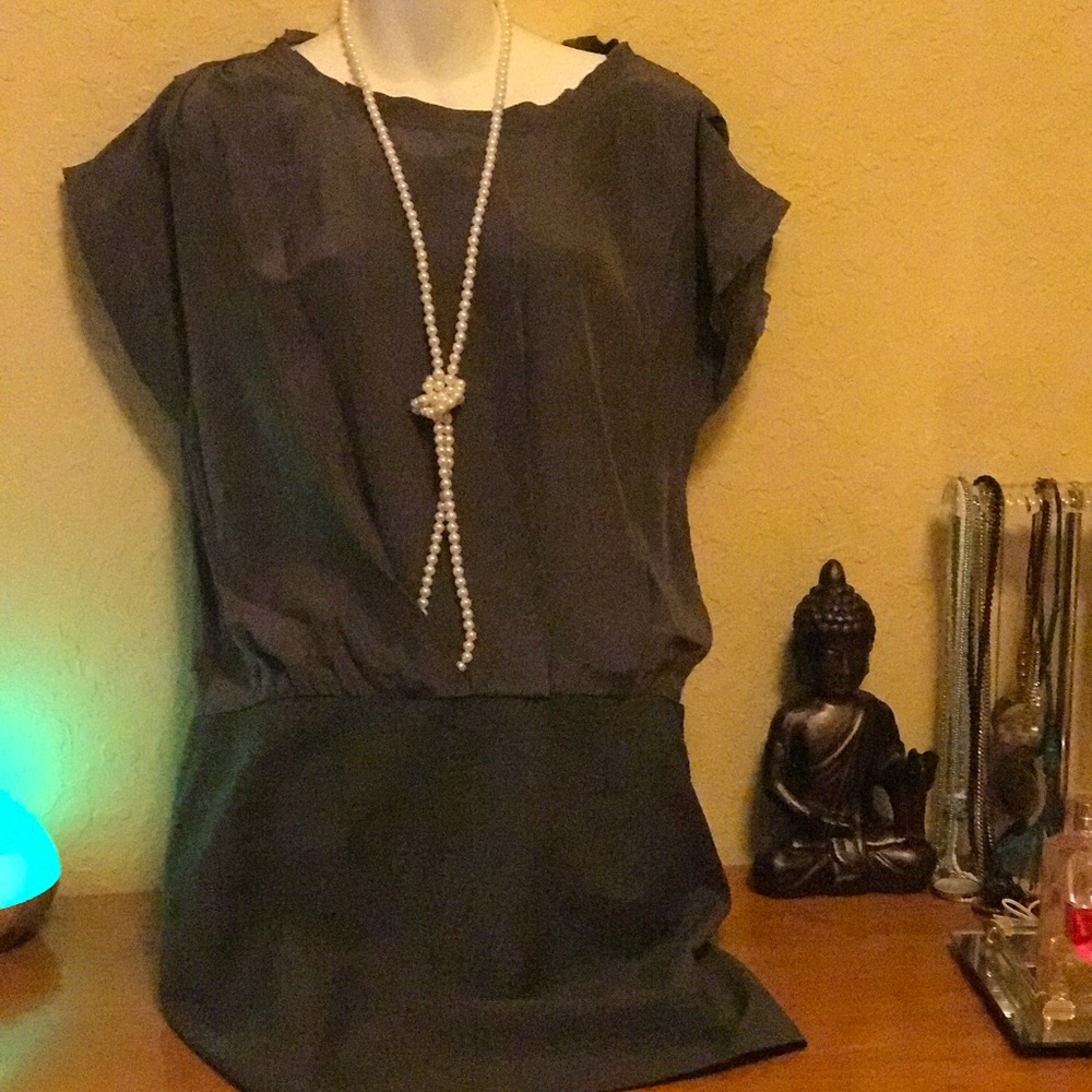 NWT Rebecca Taylor suiting gray dress