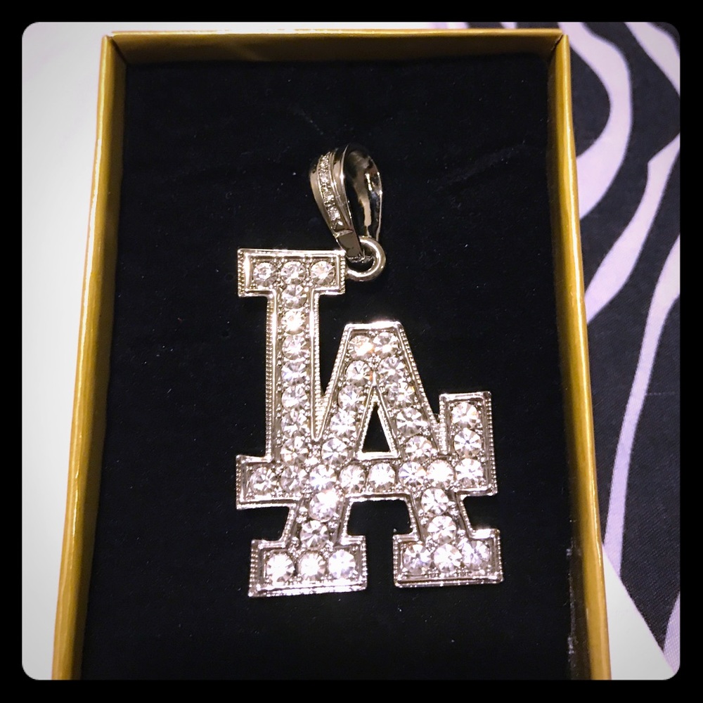LA charm 💎 Rhinestone about 3inch