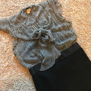 Loft Tie Front Dress