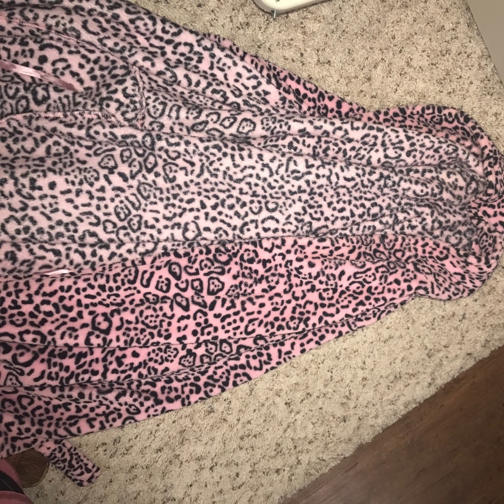 Pink Cheetah print robe