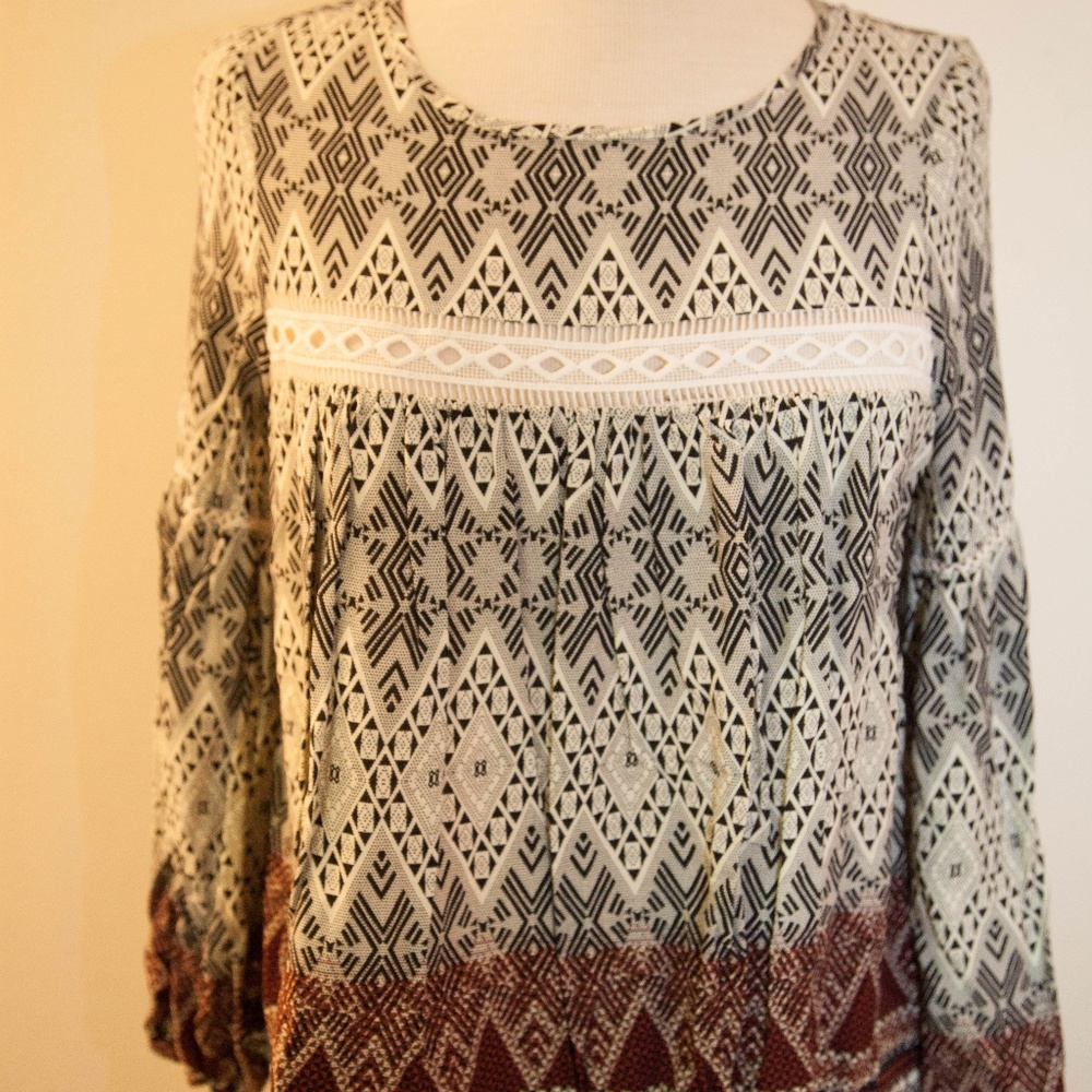 Blush Peasant Blouse