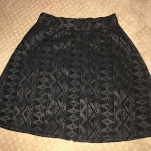 Velvet patterned Skater Skirt