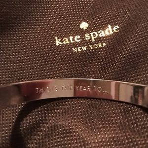 Kate Spade "this is the year to..." bangle