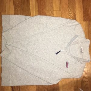 grey vineyard vines quarter-zip