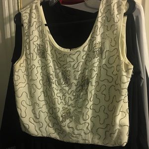 Embroidered tank top