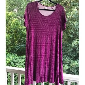 Short sleeved swing dress