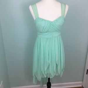 Mint green homecoming dress