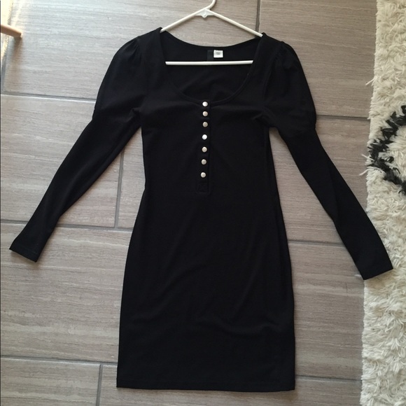 Long Sleeve Dress with Slight Puff Sleeves - Picture 3 of 7
