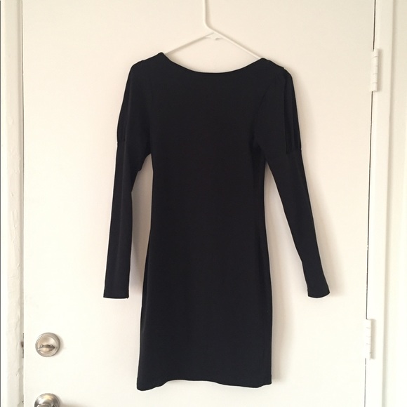 Long Sleeve Dress with Slight Puff Sleeves - Picture 2 of 7